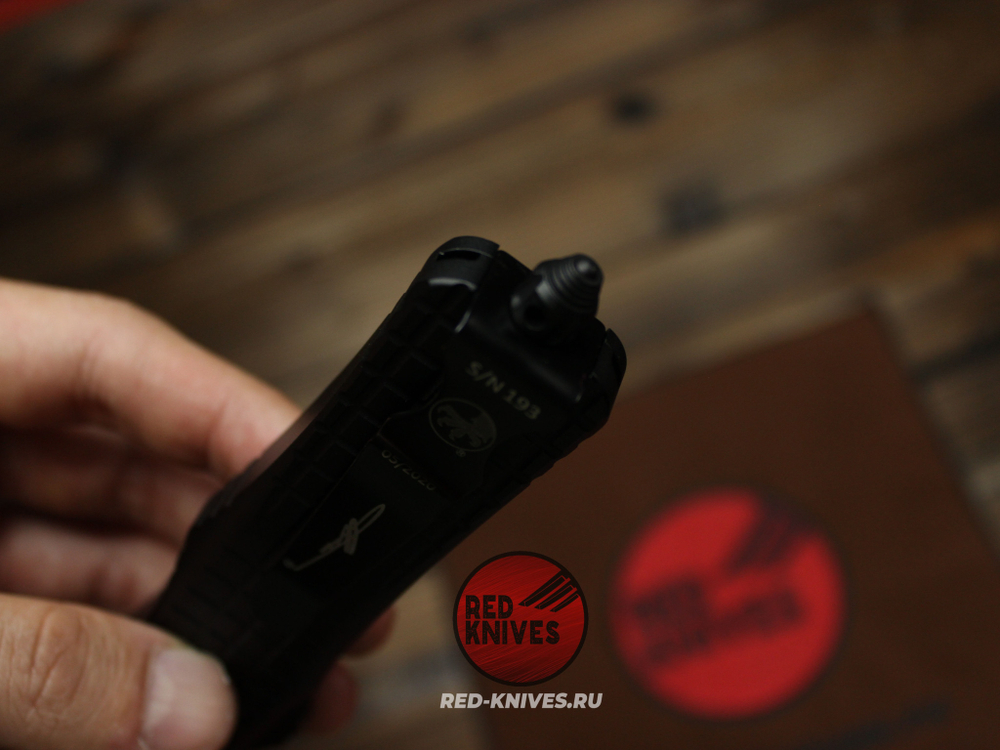 Нож Microtech Troodon Delta Shadow Frag T/E - клинок танто, блэквош МТ11