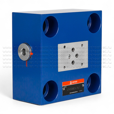 LFA50WEA-7X/ - Крышка для логического клапана, типоразмер Ду50 функционал - WEA = крышка под установку распределителя Ду6, два выхода X и Y, управления из канала А, внешний канал X - нет, уплотнение NBR