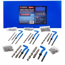 Набор приспособлений и футорок для восстановления (М5х0.8, М6х1, М8х1.25, М10х1.5, М12х1.75) 131пр., в металлическом кейсе Forsage F-9130U1