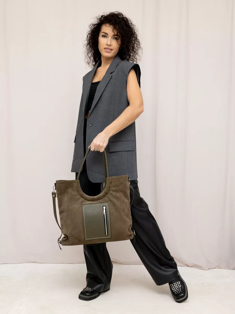 сумка через плечо большая шоппер