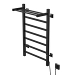 Полотенцесушитель MIXLINE TRIUMPH  80х50 (таймер, 481Вт, 6 перекладин + ПОЛКА) электрический ЧЕРНЫЙ