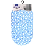 Коврик в ванну 65х35"Миф» синий