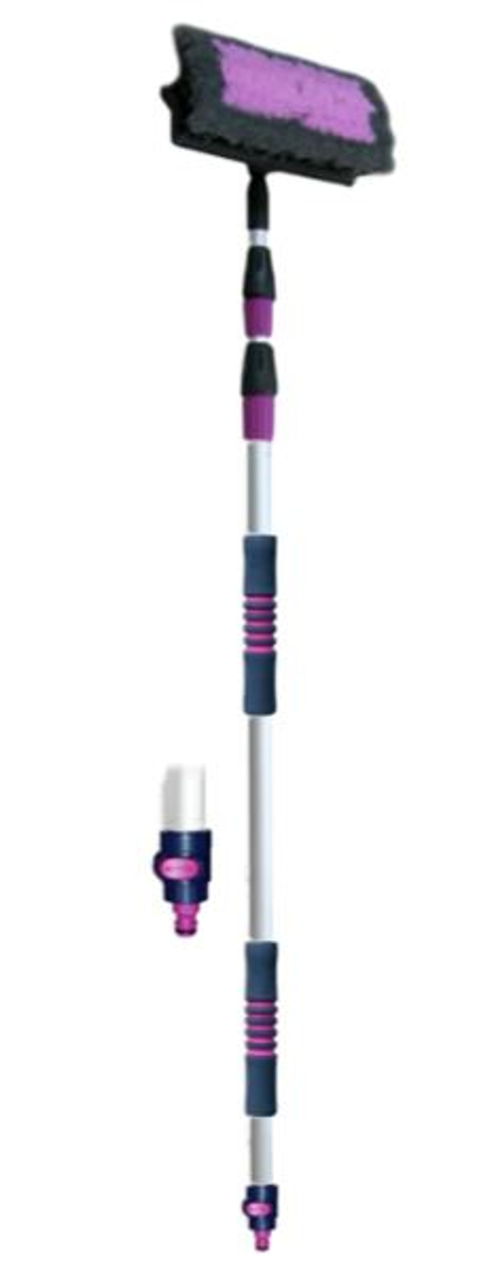 Швабра для мойки авто Телескопическая CU-636 (275см) 3-х секционная щетка