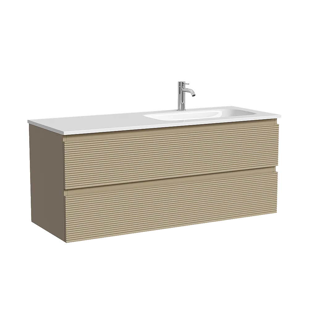 Тумба с раковиной Sancos Folk FL120LCP/FL120RCP Капучино
