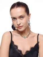 Колье "Blue big soul thorn" Silver