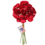 Цветы искусственные «Нежные пионы» букет 9шт 27 голов 30см бордовые