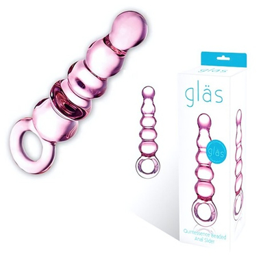 Розовый анальный жезл Quintessence Anal Slider - 19 см. (Цвет: розовый)