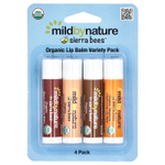 Mild By Nature, Sierra Bees™, органические бальзамы для губ, ассорти, 4 шт. по 4,25 г (0,15 унции)