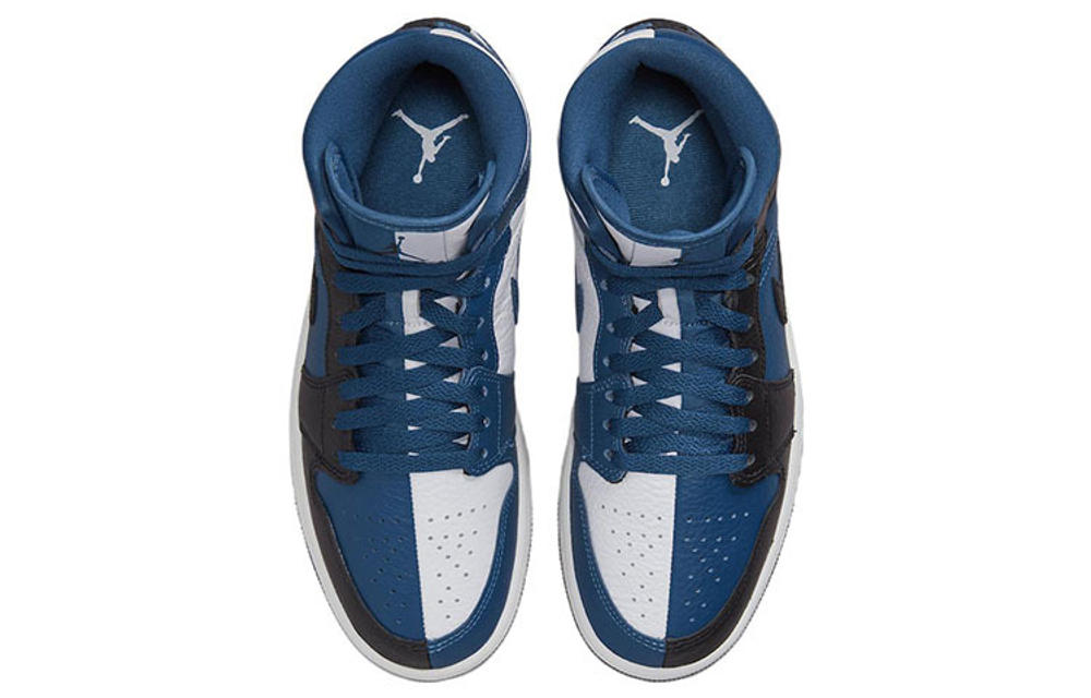 Кроссовки Jordan Air Jordan 1 Mid Split "French Blue" (Женская размерная сетка)