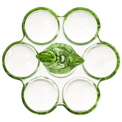 ПОДСТАВКА ДЛЯ 6 ЯИЦ "SUNDAY" GREEN 17,5*16*9 СМ