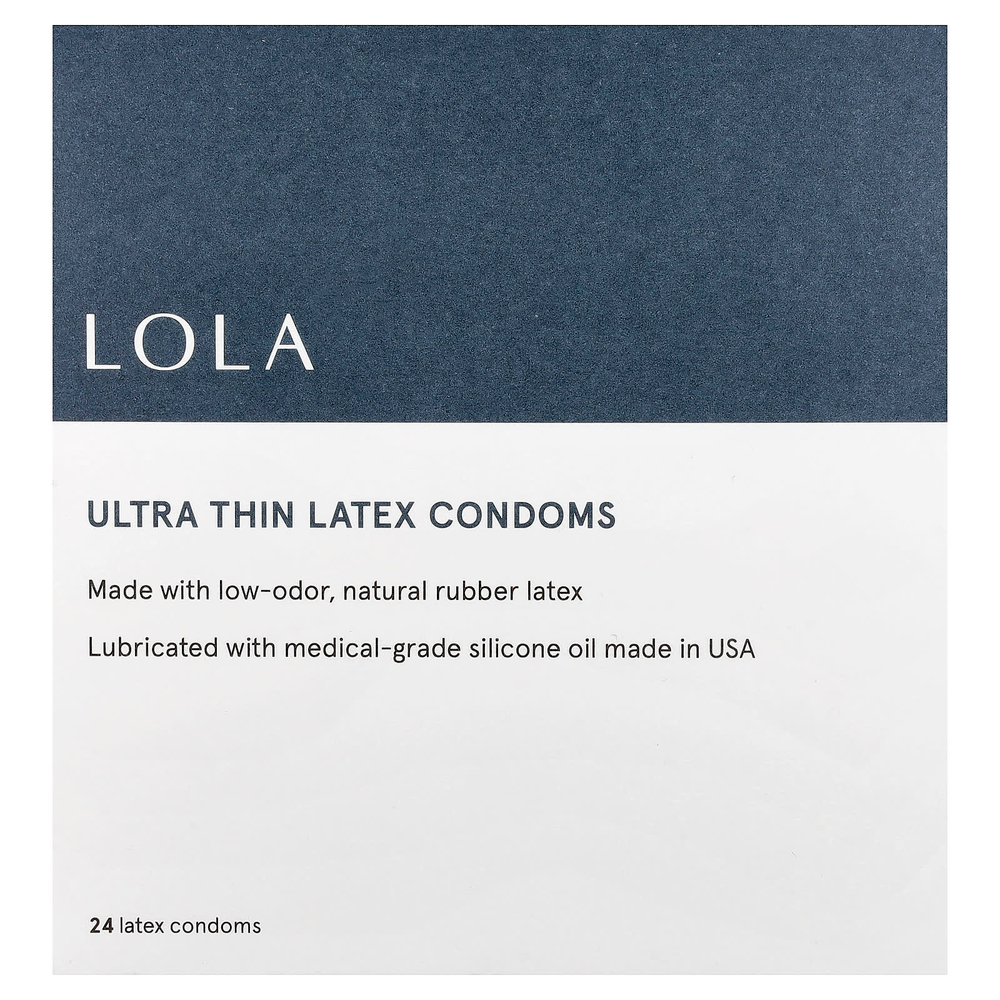 Lola, Ultra Thin Latex Condoms, 24 Latex Condoms