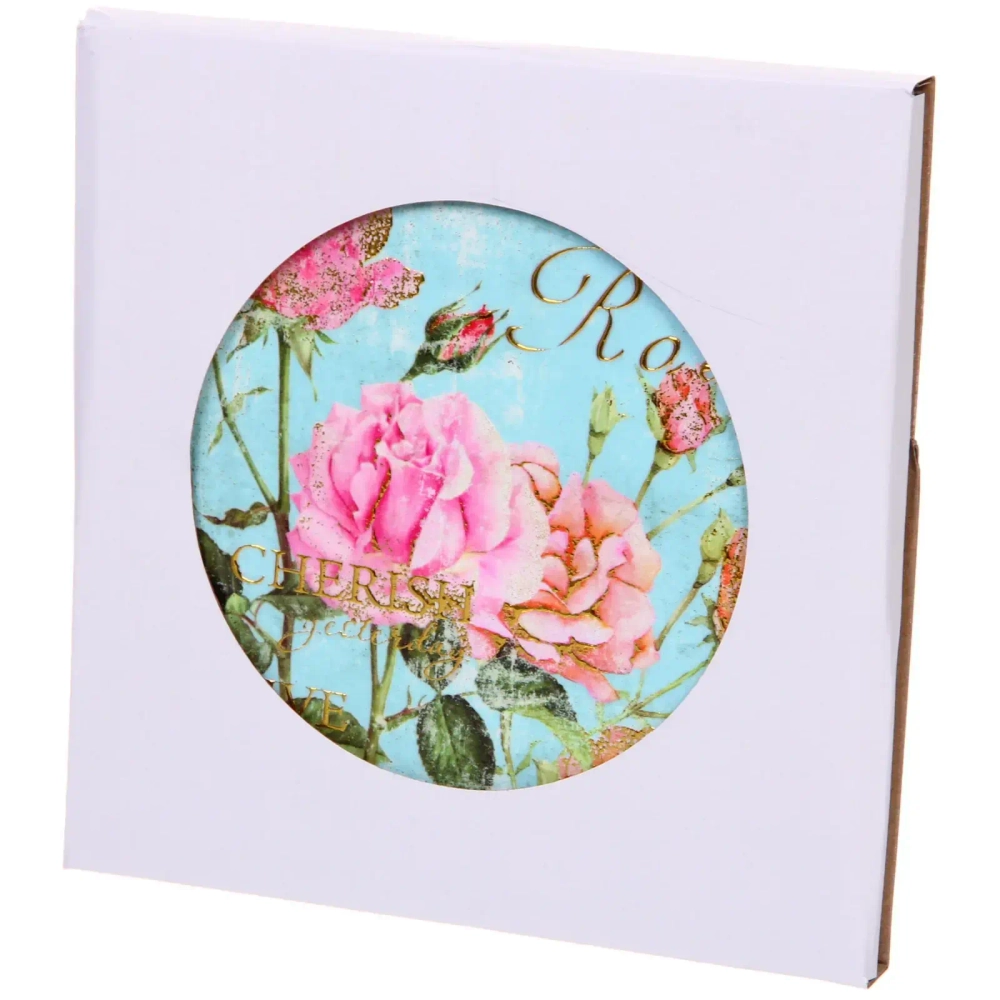 Подставка керамическая 18 см «Розовый куст»