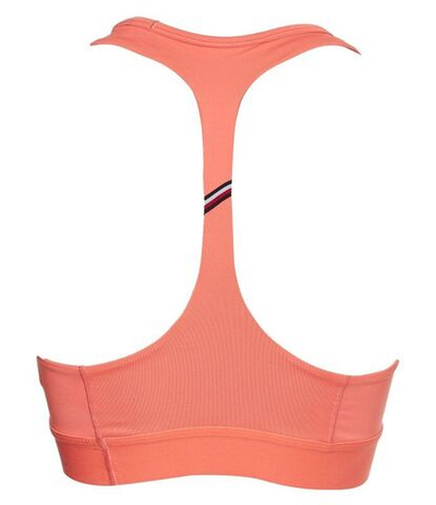 ТОП теннисный Tommy Hilfiger Mid Intensity Graphic Racer Bra - crystal coral