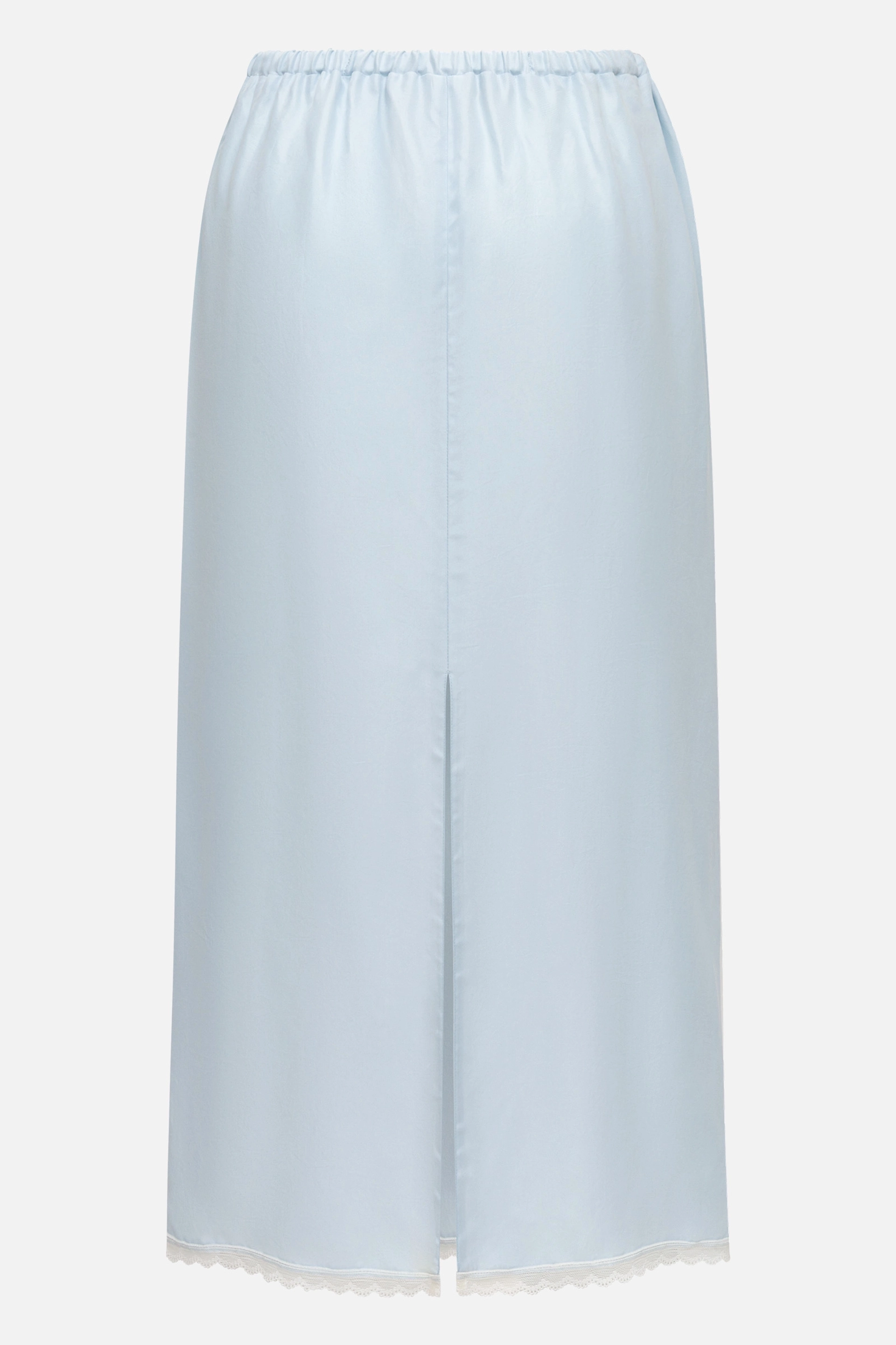 Юбка из купры с кружевной окантовкой