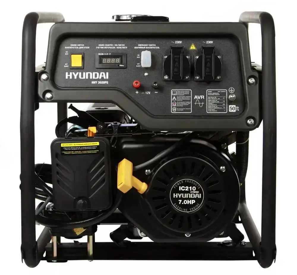 Бензиновый генератор Hyundai HHY 3020FE, (3100 Вт)