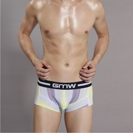 Мужские трусы хипсы GMW White Purple Hips