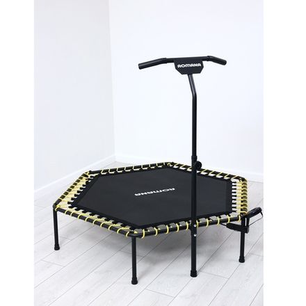Батут для джампинга с рукояткой и счетчиком Romana 12.10.00 (желтый)