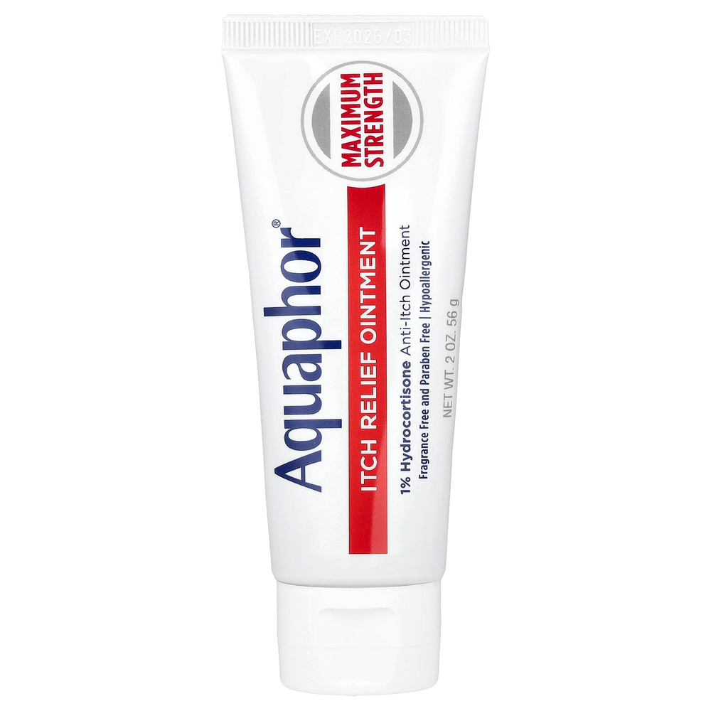 Aquaphor, Мазь для снятия зуда, максимальная эффективность, без отдушек, 56 г (2 унции)