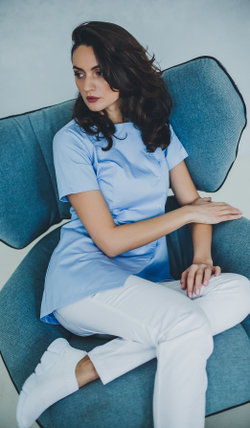 Блуза женская м272-к сансара голубой1112