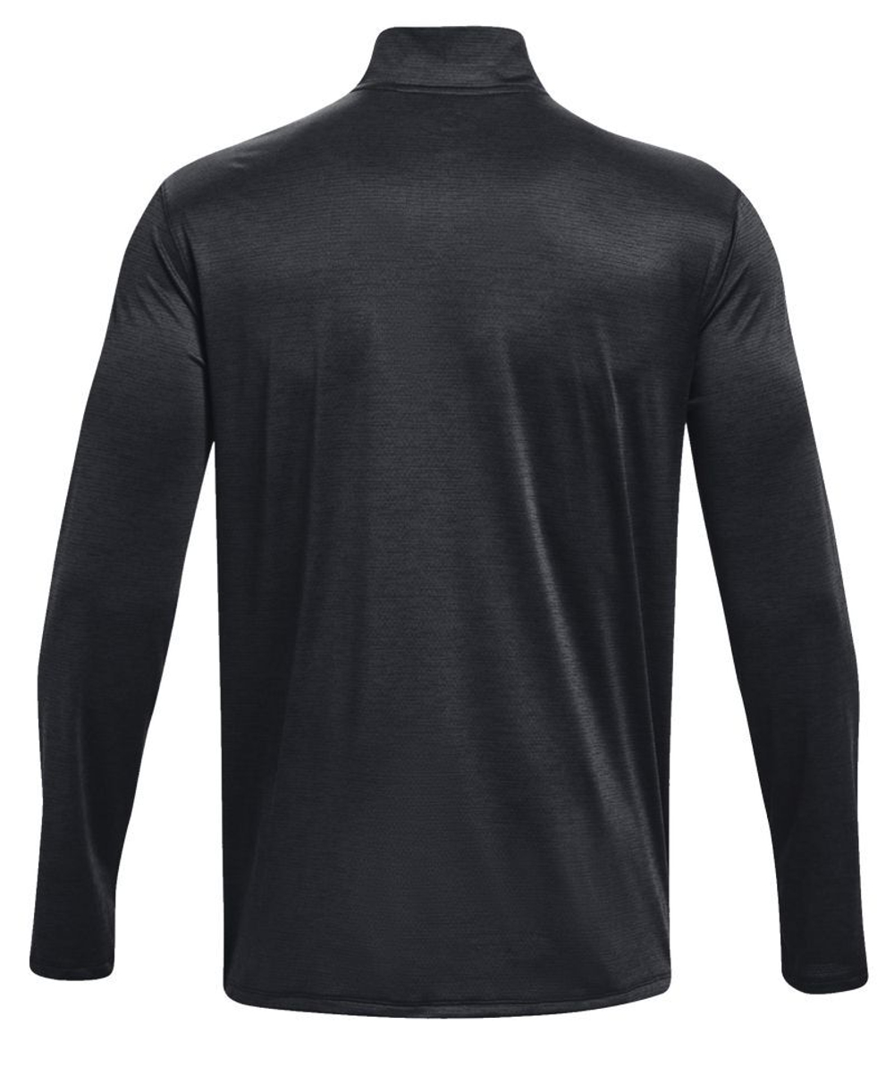 Мужская теннисная футболка с длинным рукавом Under Armour Tech Vent 1/2 Zip - черная