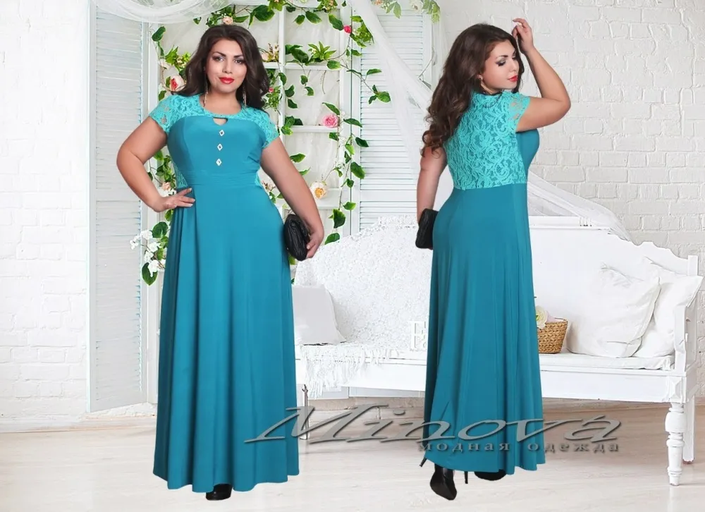 Платье 00127-бирюза Minova