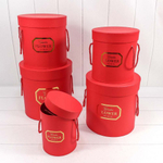 Коробка 25х25 см Набор 5 шт "Garden Flower" (Красный)