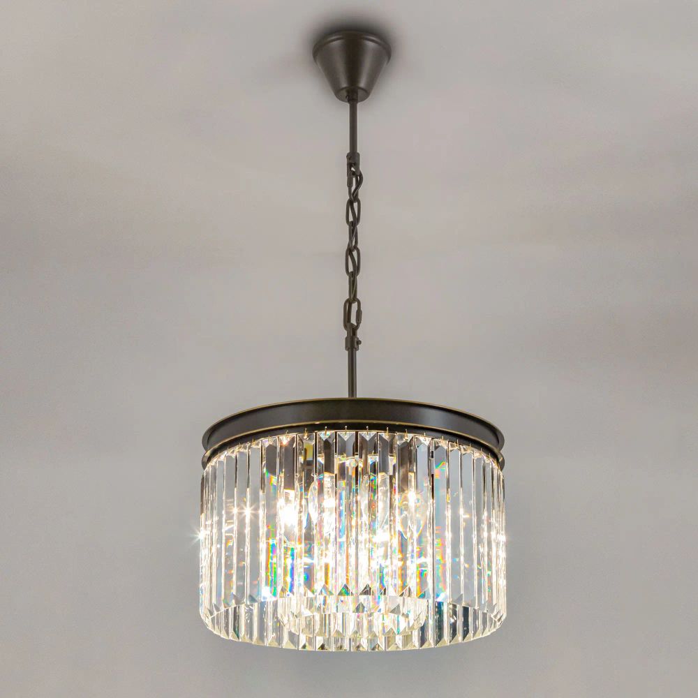 Citilux Мартин CL332081 Люстра хрустальная подвесная Прозрачная