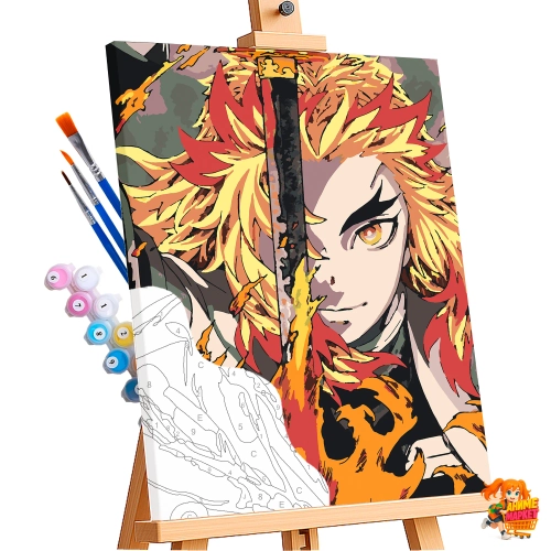 Картина по номерам Клинок рассекающий демонов Кёджуро Ренгоку