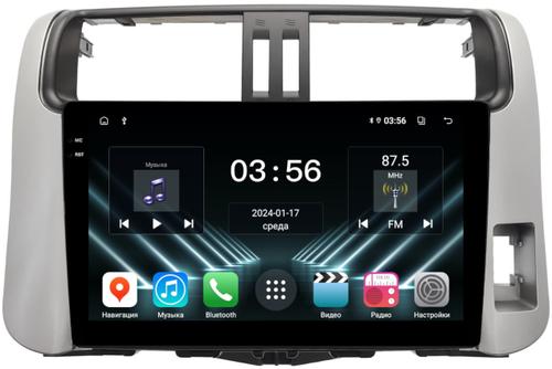 Магнитола для Toyota Land Cruiser Prado 150 2009-2013 (правый руль) - FarCar S280 монитор 9.5" IPS на Android 13, CarPlay