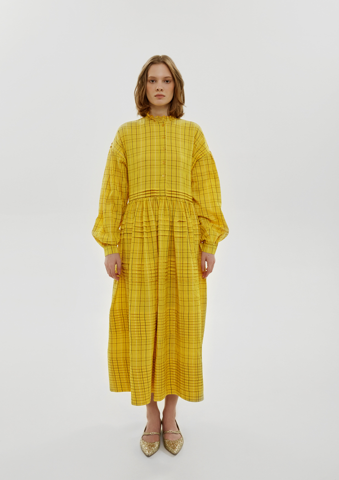 Платье, желтый