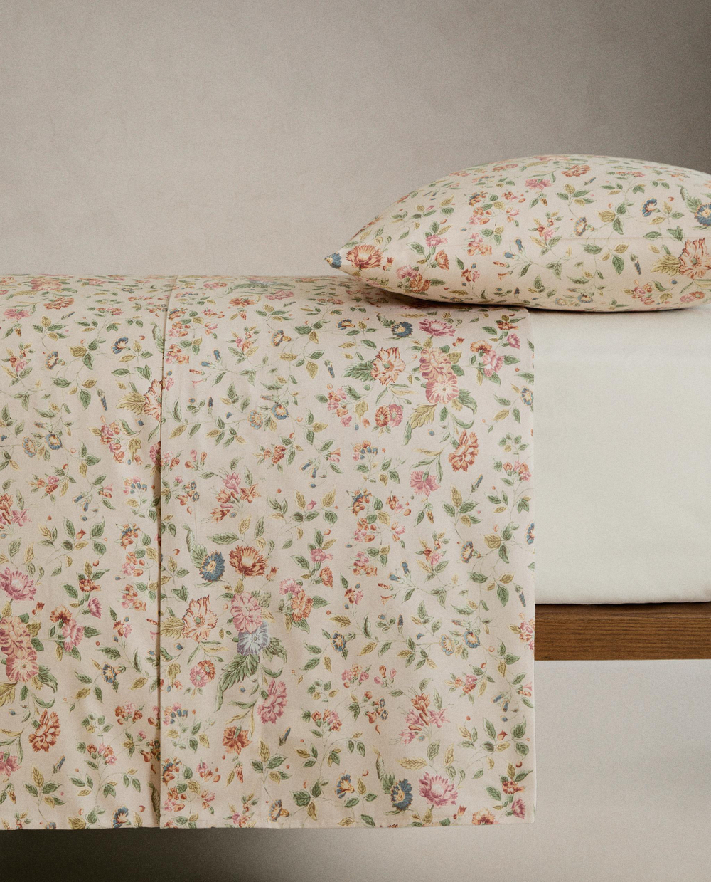 Пододеяльник Zara Home сатин, хлопок 100%, с цветочным принтом, 6151/088