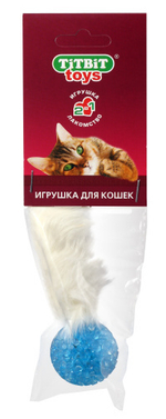 TITBIT Игрушка для кошек Хвост кроличий