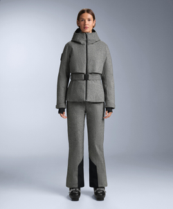 Oysho Водостойкая куртка FELLEX® Wool Blend SKI, антрацитово-серый