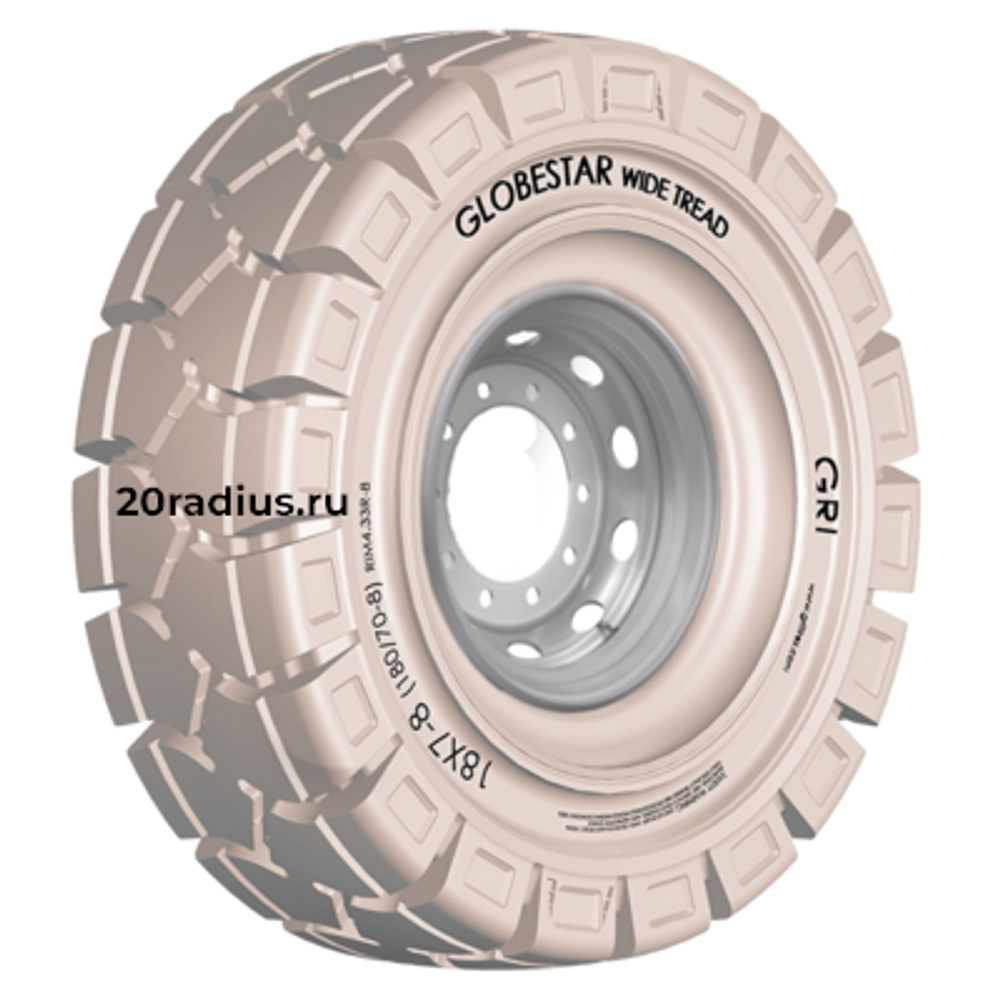 16x6-8(150/75-8) Globestar WT Цельнолитая немаркая с бортом ШРИ-ЛАНКА