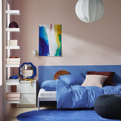 IKEA PILTANDVINGE  (ИКЕА ПИЛТАНДВИНГЕ)  -  Пододеяльник и наволочка, синий, 150x200/50x60 см