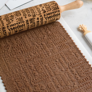 Скалка с узором Пожелания