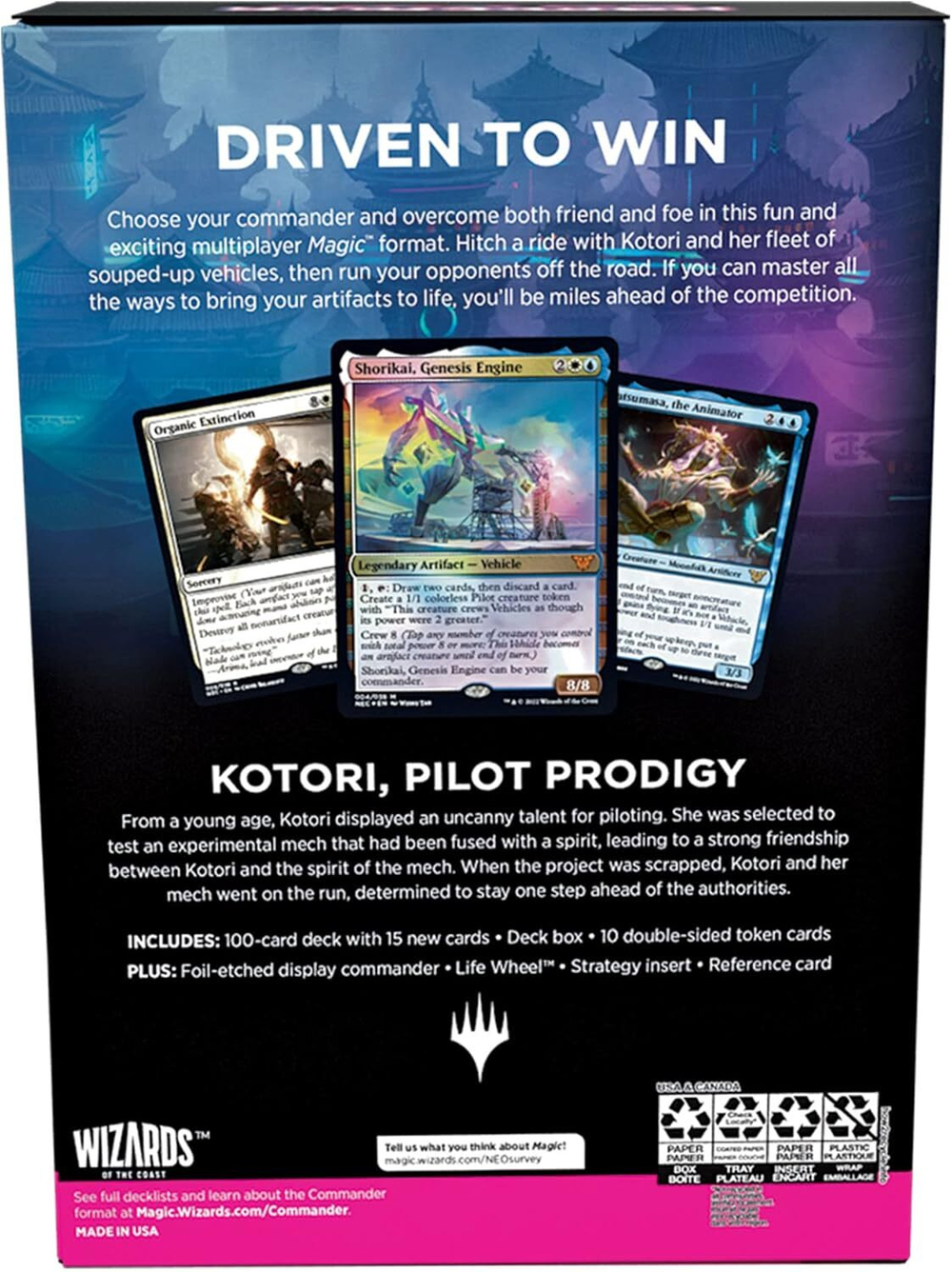 Колода Commander выпуска Kamigawa: Neon Dynasty (на английском языке) - Buckle Up