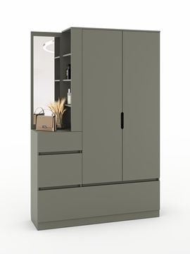 Прихожая ДЕПО /1400*2300*403/ левая белый / белый