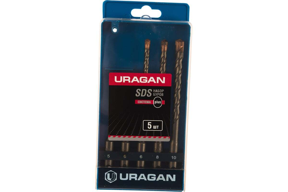Набор буров 5 шт. по бетону (5-10 мм; SDS-plus) URAGAN 901-25554-H5