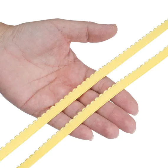 Резинка отделочная желтая 10 мм, 641/10