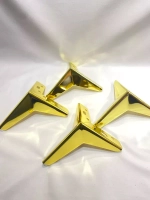 Ножки мебельные опоры звезда золото высота 13см/4шт