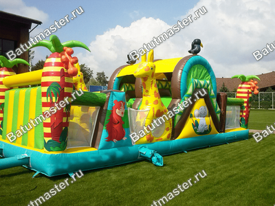 Батут "На прогулке с жирафами"