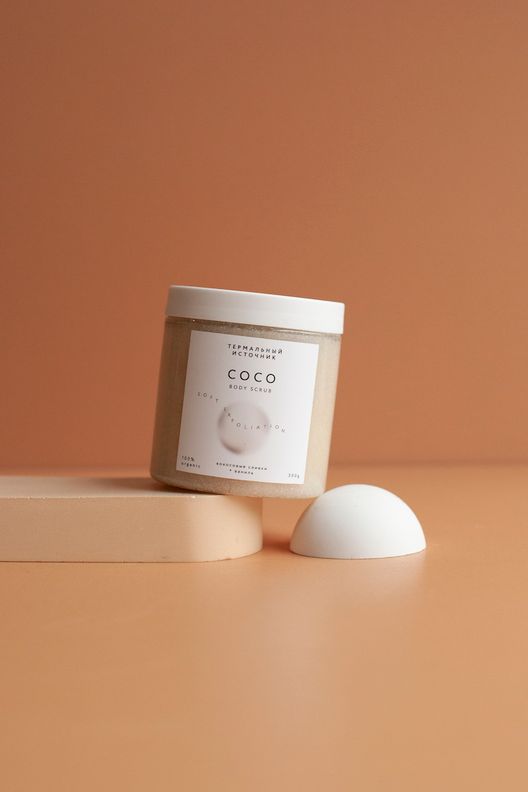 COCO скраб для тела КОКОСОВЫЕ СЛИВКИ + ВАНИЛЬ, 300 г / Termaly