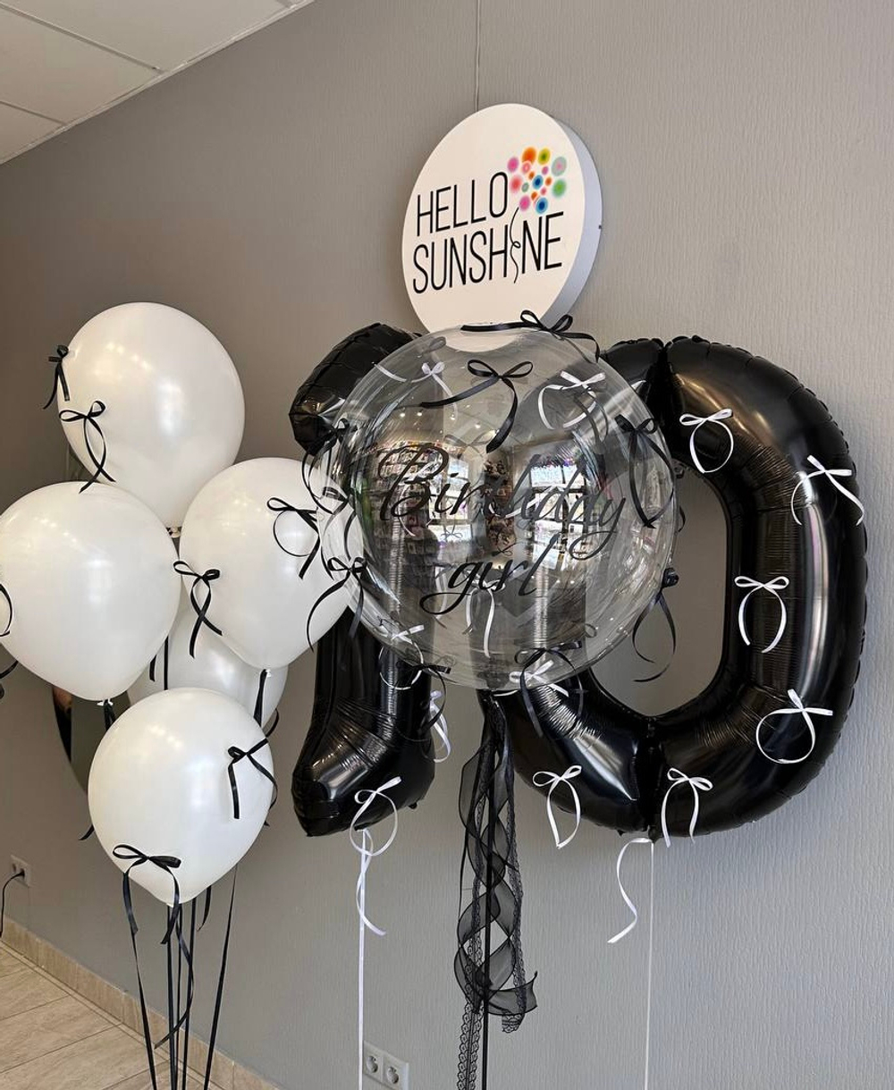 Набор шаров черный для девочки