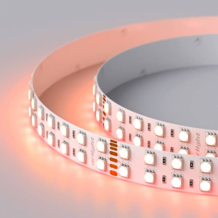Светодиодная лента Arlight 32W/m 144LED/m 5060SMD разноцветный/теплый белый 5M 012327(2)