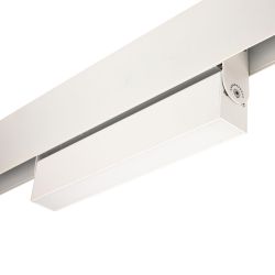 ULB-M80-12W-4000K-35 WHITE Светильник-прожектор линейный светодиодный трековый. Для магнитных шинопроводов. 900 Лм. Белый свет 4000К. Белый. ТМ Uniel