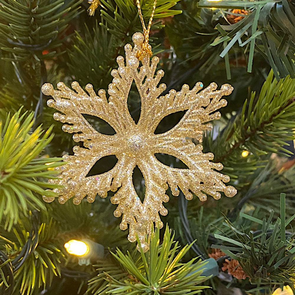 Снежинка, ёлочное украшение