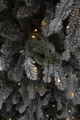 Ель Стильная заснеженная 185 см., 312 LED ламп, литая хвоя+пвх, Black Box (74282)