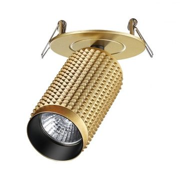 Встраиваемый точечный светильник 370750 золото Mais Novotech