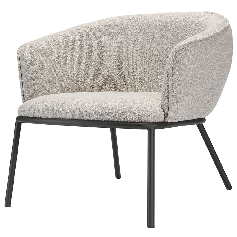 Лаунж-кресло Paal, букле, серое